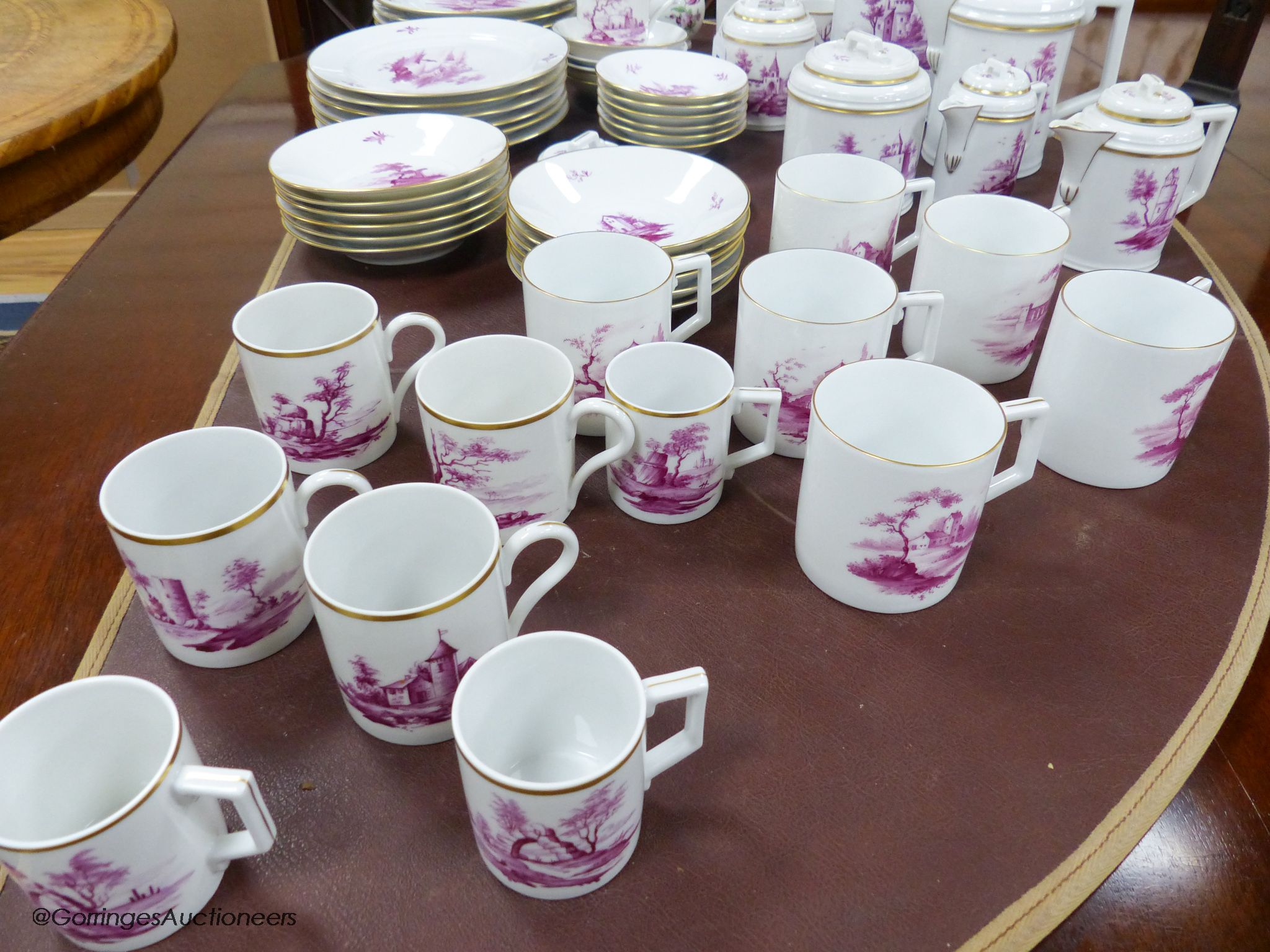 An Hochst porcelain tea and coffee service (59)